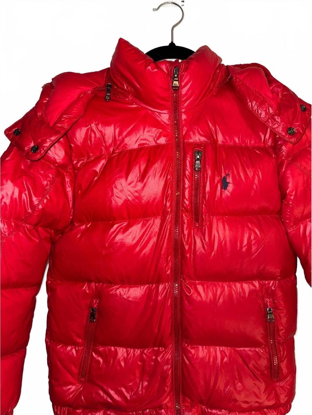 Water-Repellent Glossed Down Jacket, boy’s Medium 10-12